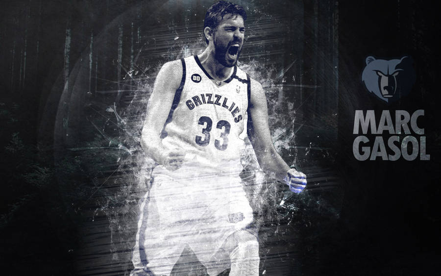 Monochrome Marc Gasol Wallpaper