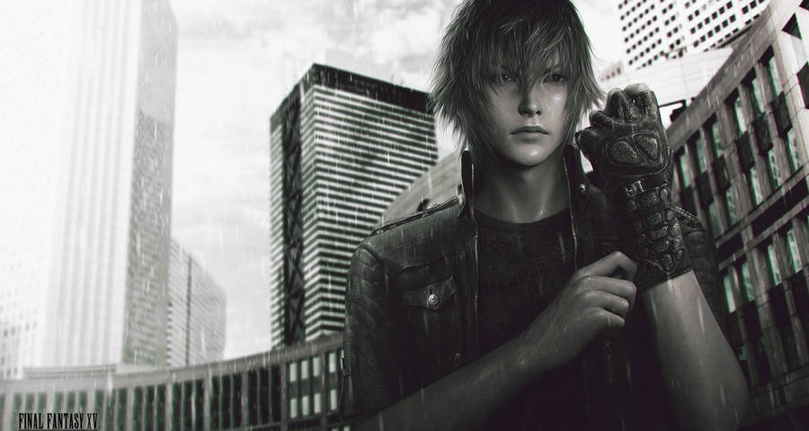 Monochrome Noctis Final Fantasy Xv Wallpaper