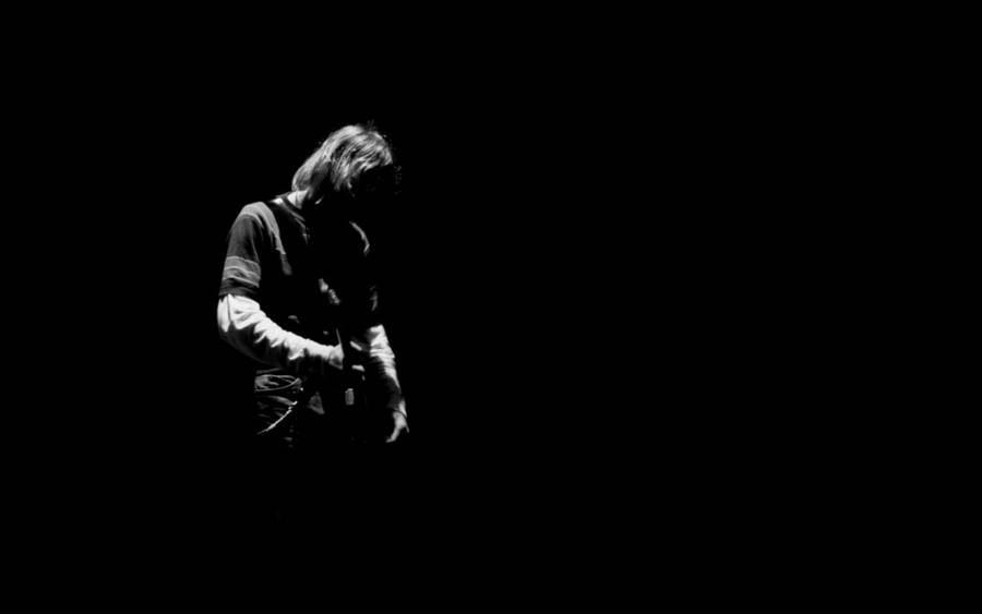 Monochrome Rock Musician Wallpaper