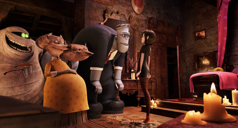 Monster And Mavis From Hotel Transylvania Wallpaper