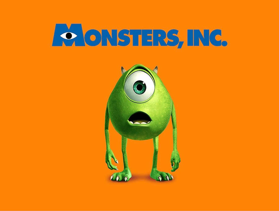 Monsters University Mike Orange Art Wallpaper