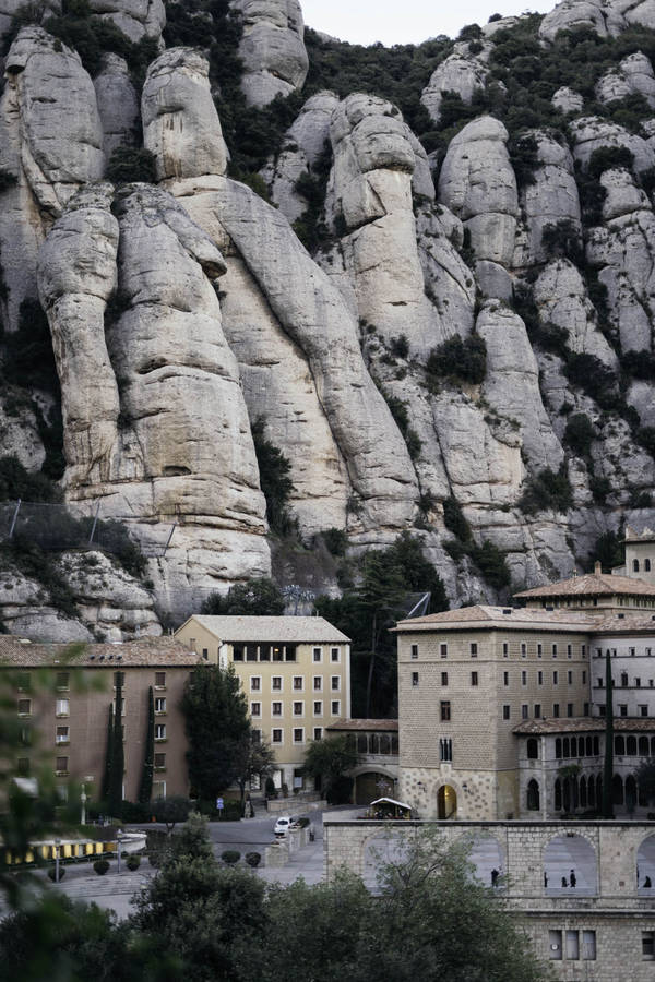 Montserrat White Boulders Wallpaper