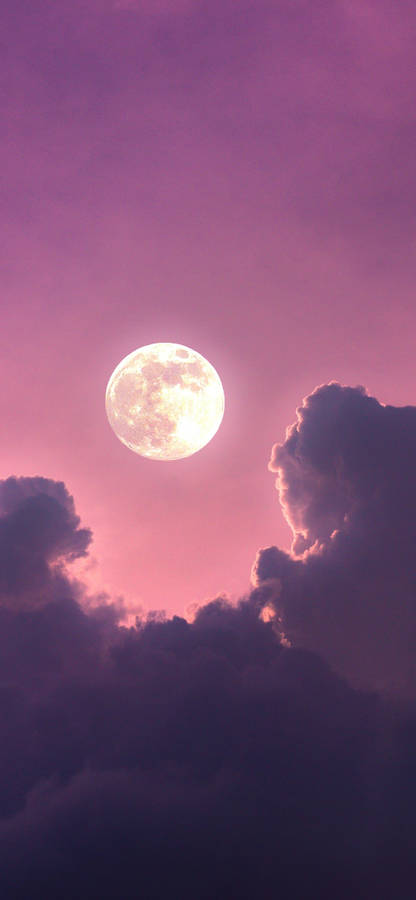 Moon Aesthetic Dark Clouds Wallpaper