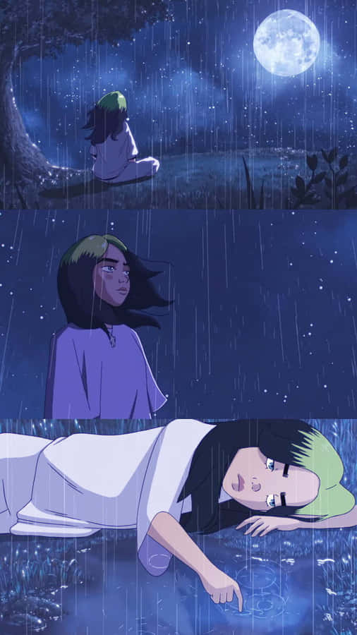 Moonlit_ Solitude_ Anime_ Style Wallpaper