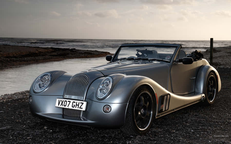 Morgan Sports Car In Action Wallpaper