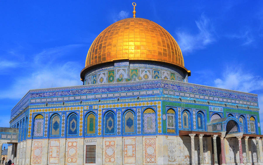 Mosaic Walls Dome Of The Rock Wallpaper