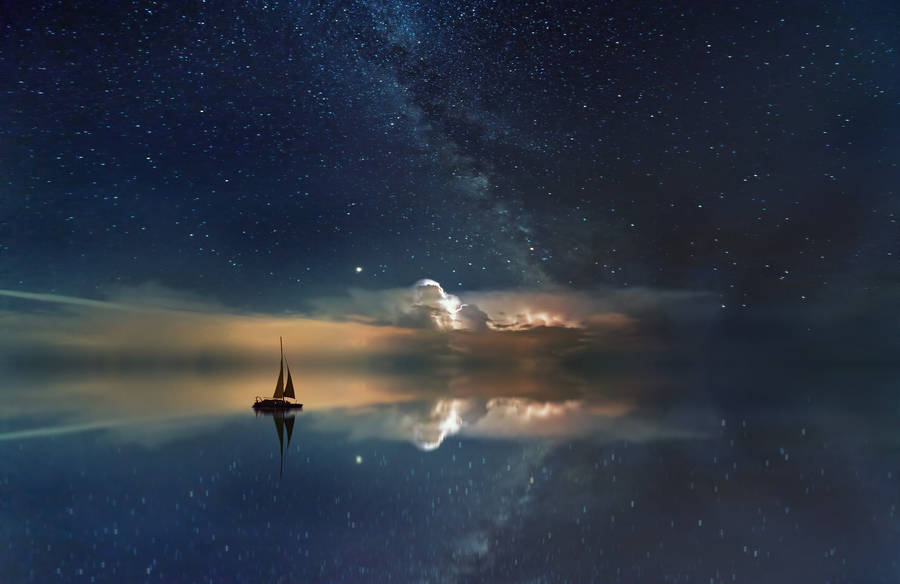 Most Beautiful Desktop Sailing In Space Wallpaper