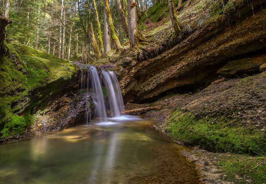 Most Beautiful Desktop Small Waterfall Wallpaper