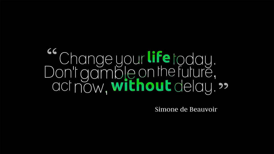 Motivational Quote About Change Wallpaper