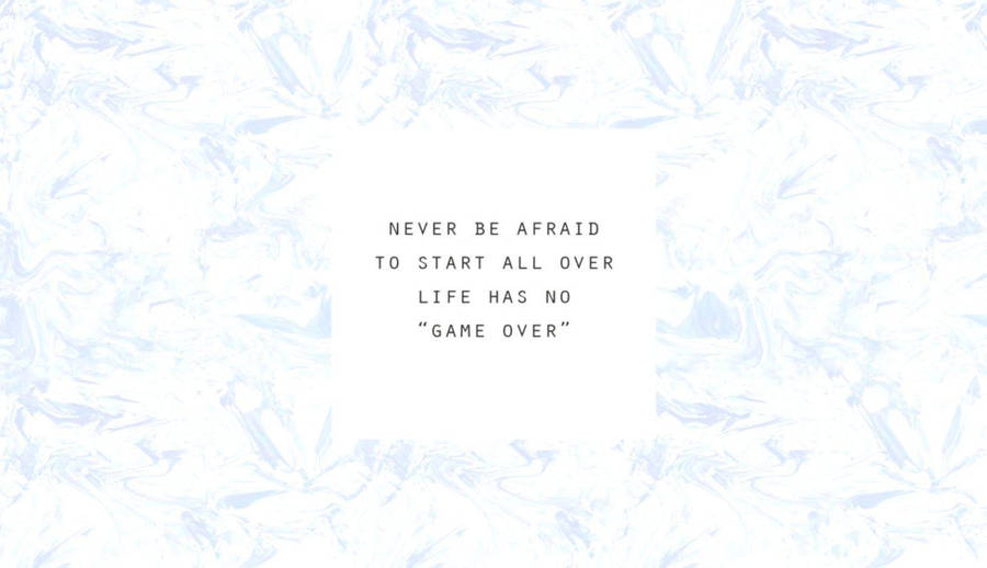 Motivational Quotes Aesthetic No Game Over Wallpaper