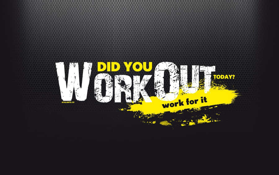 Motivational Workout Question Banner Wallpaper