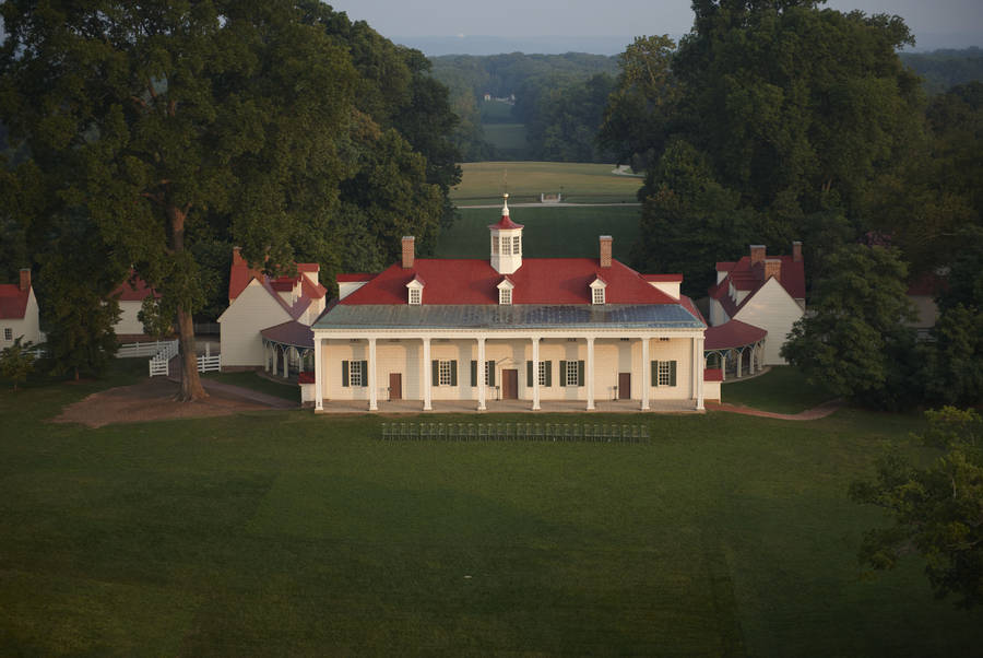 Mount Vernon Drone Shot Wallpaper