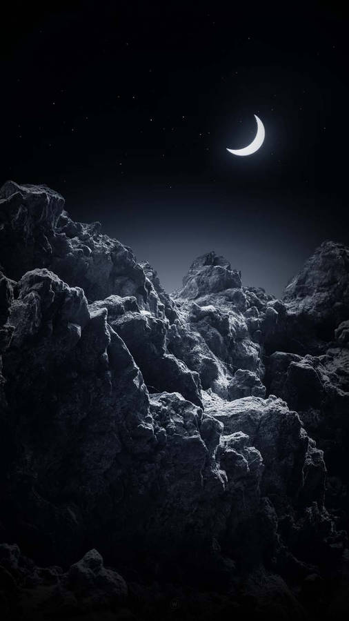 Mountain Ranges Iphone Dark Wallpaper