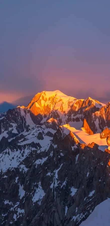 Mountain Sunset - A Magnificent Natural Wonder Wallpaper