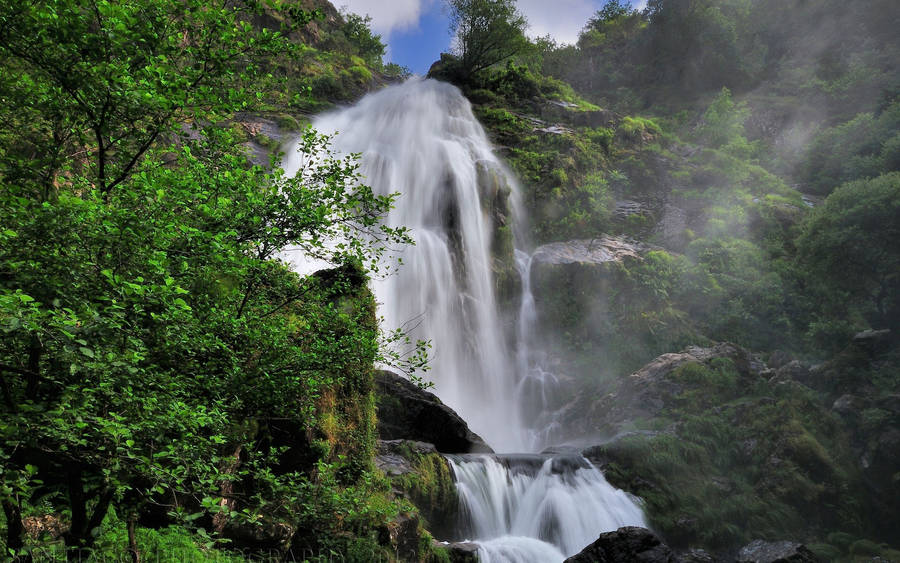 Mountain Waterfall Wallpaper