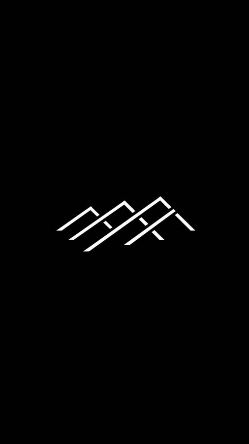 Mountains Outline Minimalist Black Phone Wallpaper