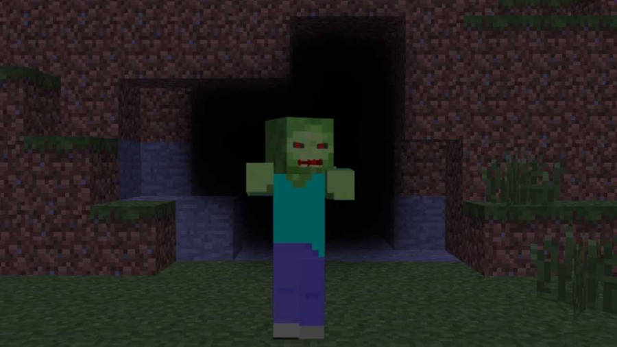 Moving Minecraft Zombie Steve Wallpaper