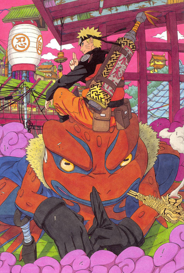 Moving Naruto Toad Gamamaru Wallpaper