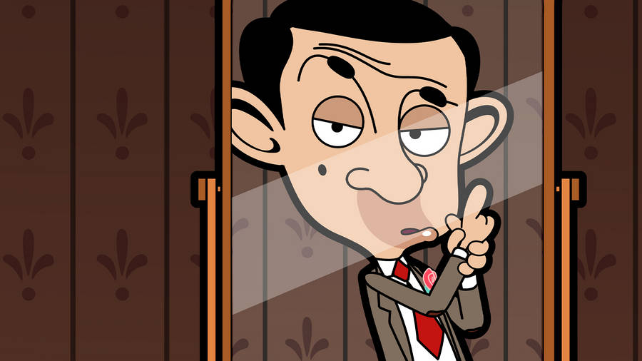 Mr. Bean Cartoon Thumbs Up Wallpaper