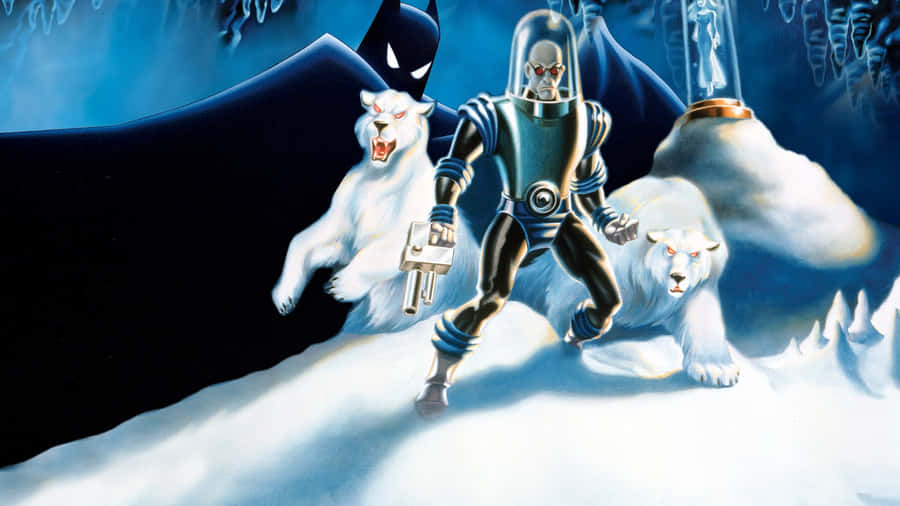 Mr. Freeze Chilling In Icy Lair Wallpaper