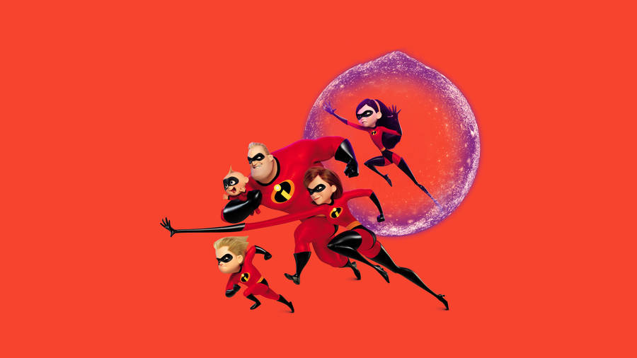 Mr. Incredible Orange Wallpaper