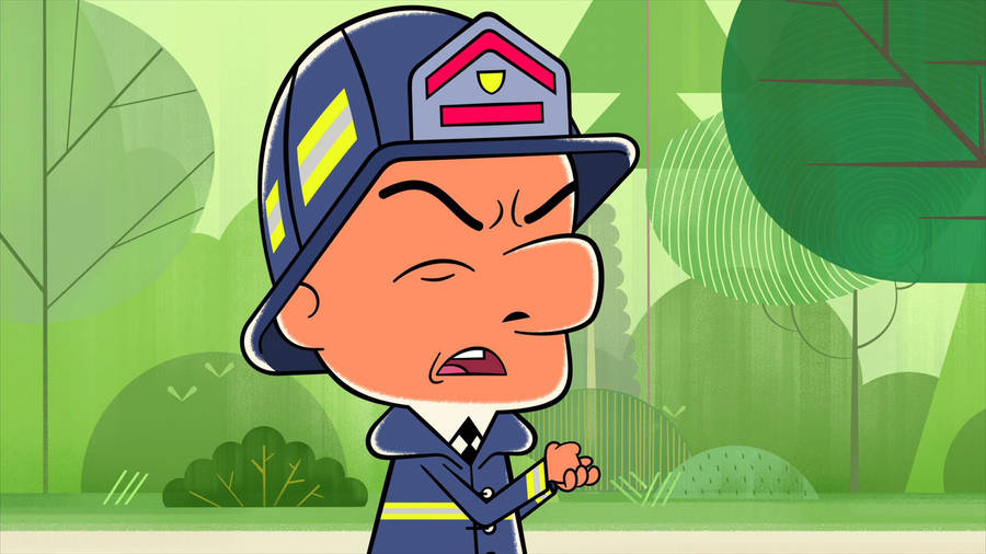 Mr Magoo Wearing Fireman Suit Wallpaper