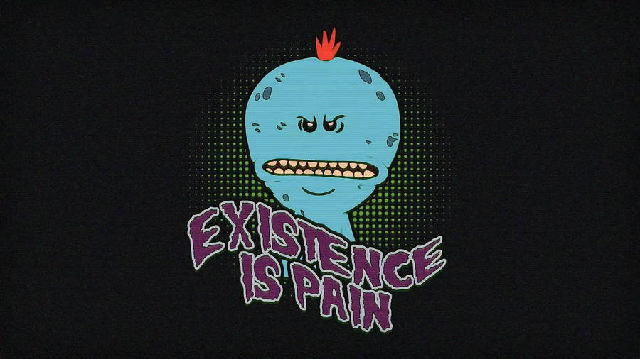 Mr Meeseeks Angry Banner Wallpaper