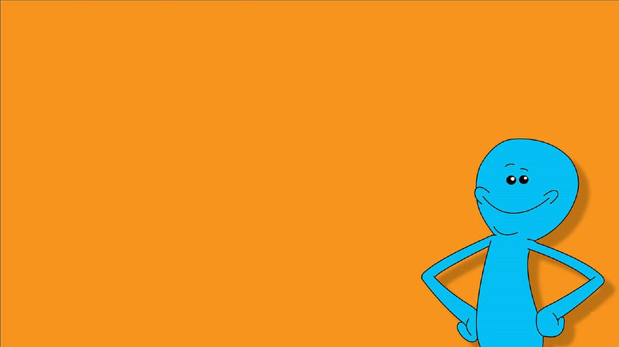 Mr Meeseeks In Orange Wallpaper