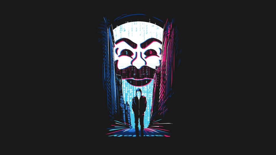 Mr. Robot Hacker Man Illustration Wallpaper