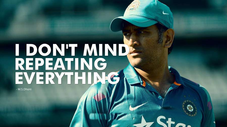 Ms Dhoni Hd Inspirational Wallpaper