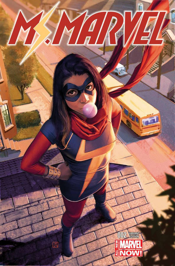 Ms Marvel Comic Poster Wallpaper