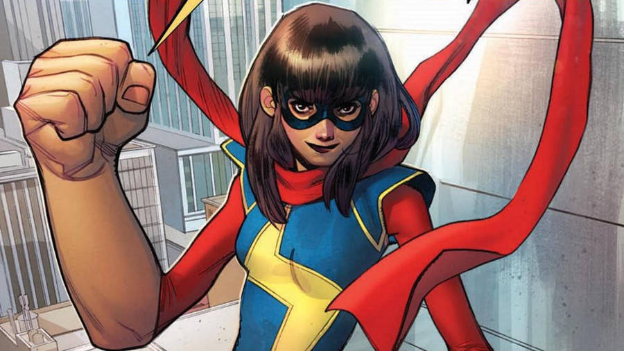 Ms Marvel Smirking Wallpaper