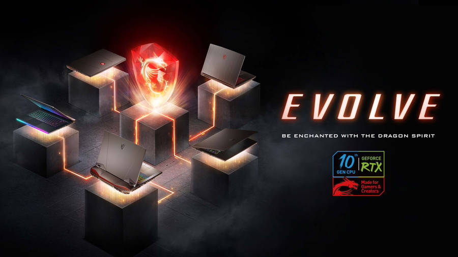 Msi 4k Evolve Gaming Laptop Wallpaper