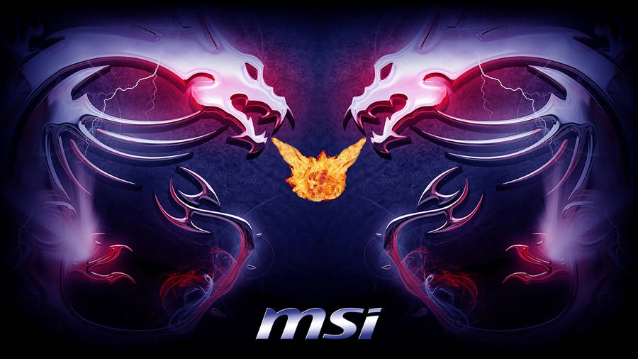 Msi 4k Mirror Twin Dragons Wallpaper