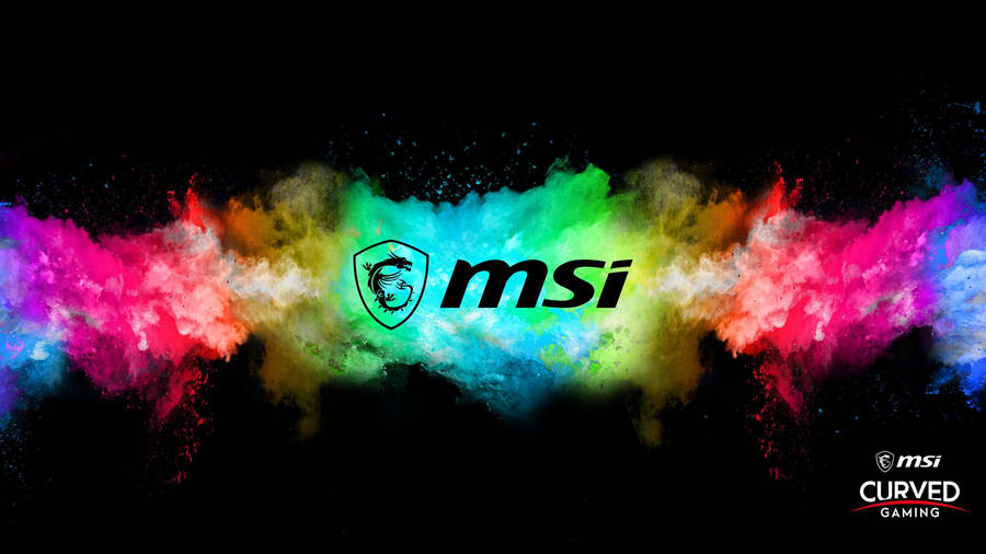 Msi Logo In Rgb Wallpaper