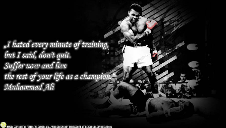 Muhammad Ali Motivation Quote Wallpaper