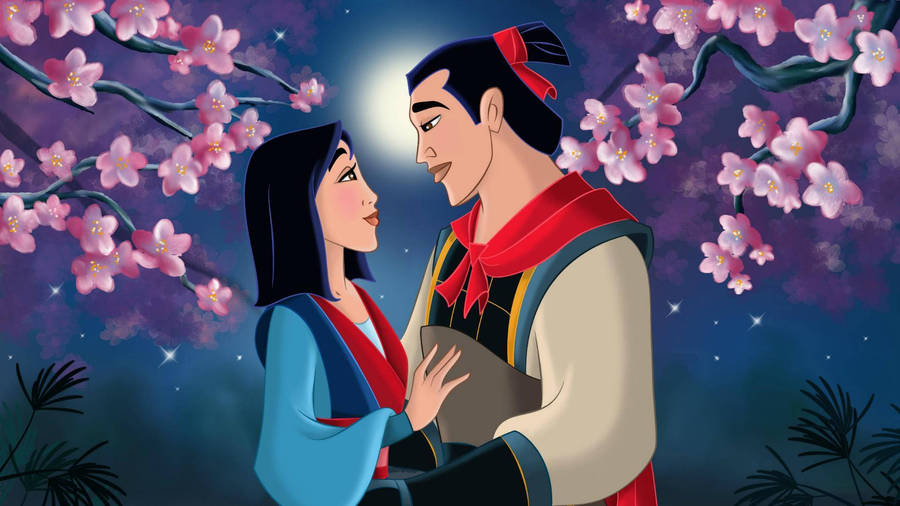 Mulan And Shang Pixel Disney Laptop Wallpaper