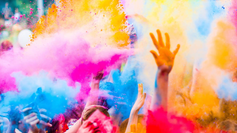 Multicolor Holi Festival Wallpaper