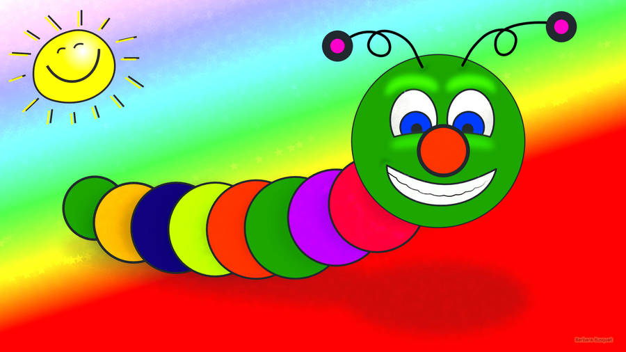 Multicolor Worm Colorful Art Wallpaper