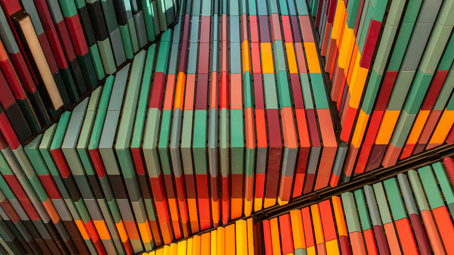 Multicolored Stacks 4d Ultra Hd Wallpaper