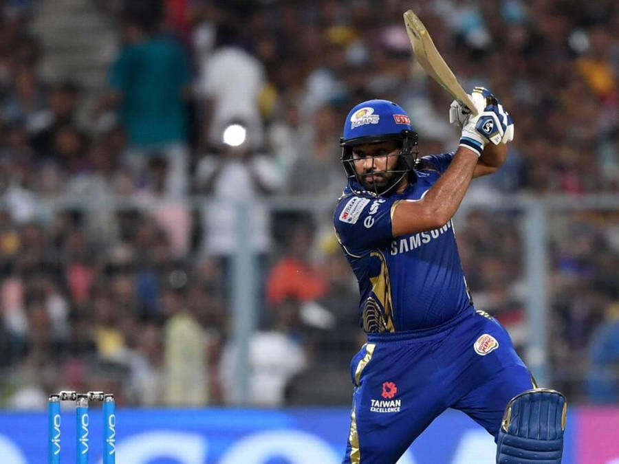 Mumbai Indians Rohit Sharma In Game Wallpaper