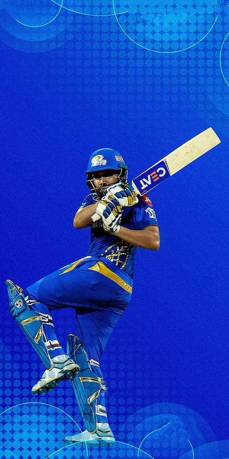 Mumbai Indians Star Batsman Rohit Sharma Wallpaper