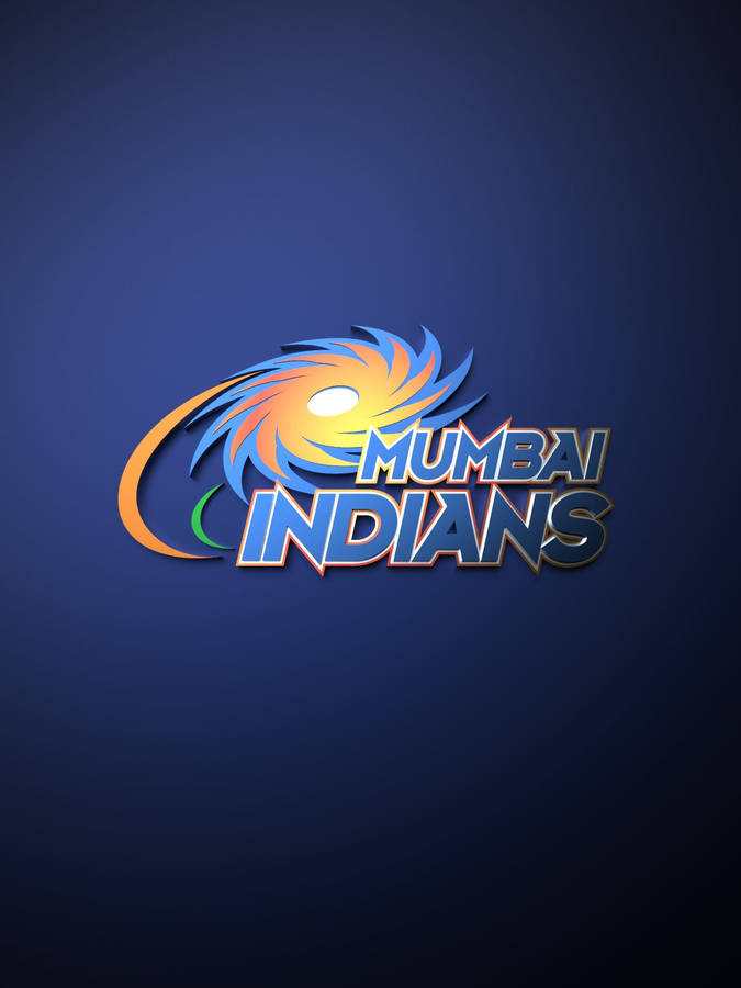 Mumbai Indians Stylized Lettering Logo Wallpaper