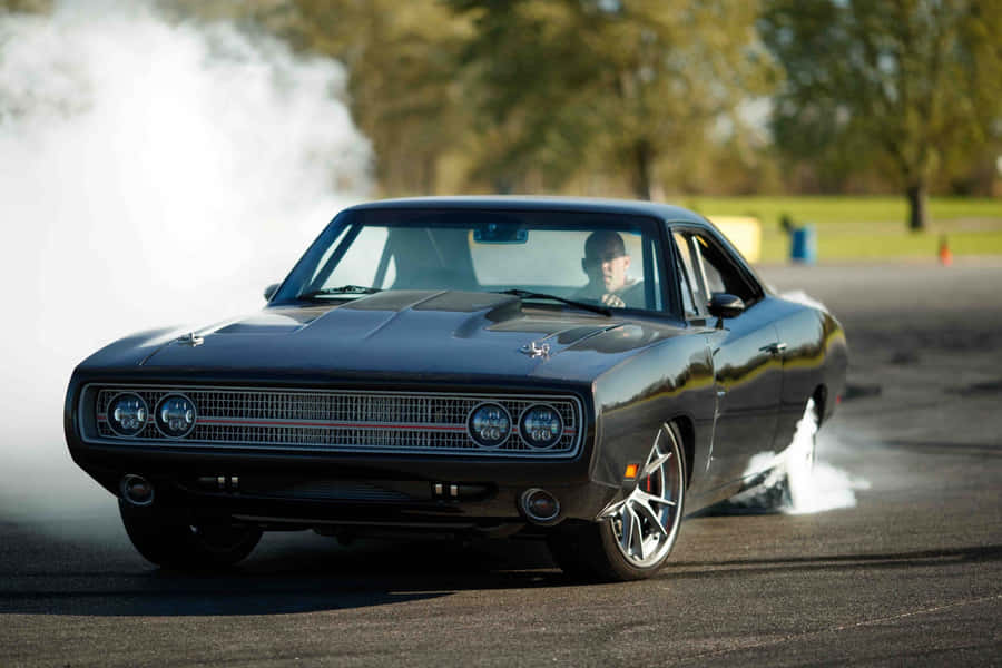 Muscle_ Car_ Burnout Wallpaper