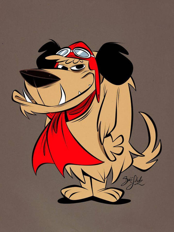 Muttley Animated Character Laughing Wallpaper