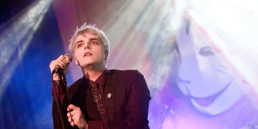 My Chemical Romance Performing Live On Stage Wallpaper