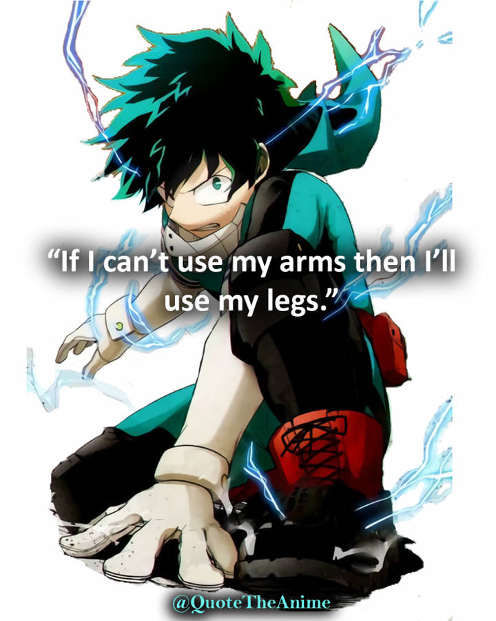 My Hero Academia Deku's Quote Wallpaper