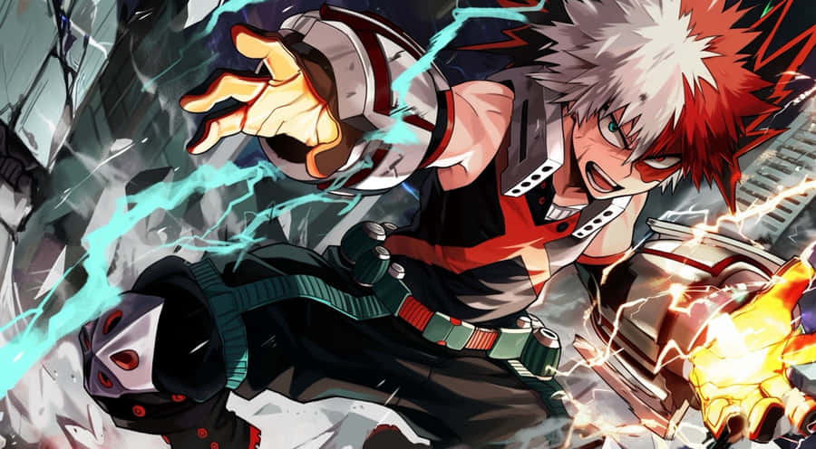 My Hero Academia Katsuki Bakugoin Action Wallpaper