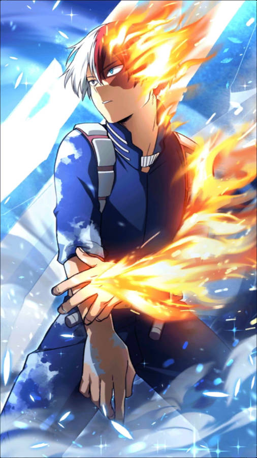 My Hero Academia Phone Shoto Todoroki Wallpaper