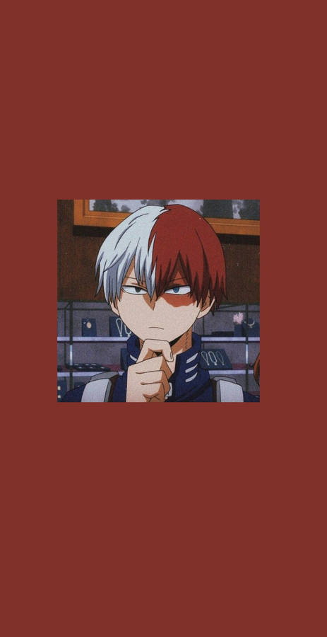 My Hero Academia Todoroki Red Aesthetic Wallpaper